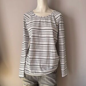 Lululemon Love Striped Crew Long Sleeves Stretch Top